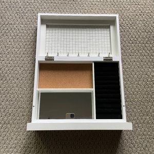 Foldable/Collapsible Jewelry Shelf With Mirror - Earrings, Rings, Bracelets